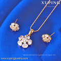 61400-Xuping Fashion Fake Charms Flower Shape Jewelry Sets